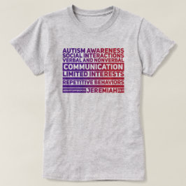 Bewustmaking van autisme - Vrouwenbasis - T-shirt