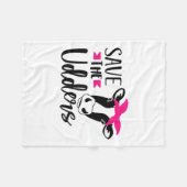 Bewustmaking van baarmoederhalskanker opslaan fleece deken (Voorkant (Horizontaal))