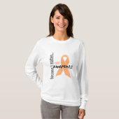 Bewustmaking van baarmoederhalskanker t-shirt (Voorkant volledig)