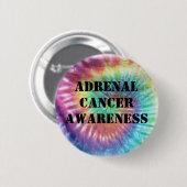 Bewustmaking van bijnierkanker ronde button 5,7 cm (Voorkant /achterkant)