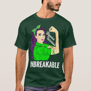 Bewustmaking van bipolaire stoornis onbreekbaar t-shirt