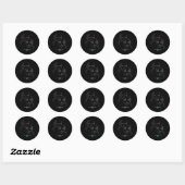 Bewustmaking van bipolaire stoornis ronde sticker (Vel)