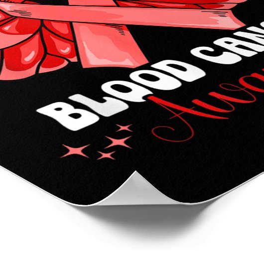 Bewustmaking van bloedkanker poster (Hoek)