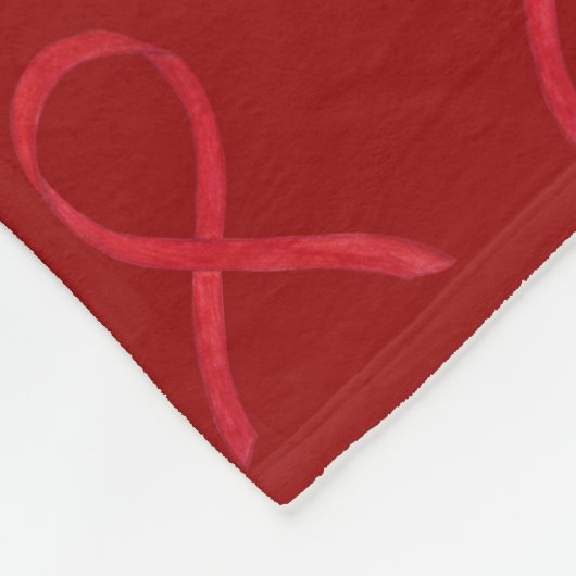 Bewustmaking van bloedkanker Ribbon Soft Fleece Bl (Hoek)