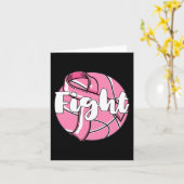 Bewustmaking van borstkanker Basketball Player Ba Kaart (Gele Bloem)