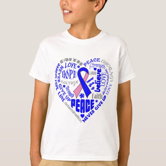 Bewustmaking van borstkanker bij mannen Harde woor T-shirt (Voorkant)
