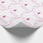 Bewustmaking van borstkanker cadeaupapier (Hoek)