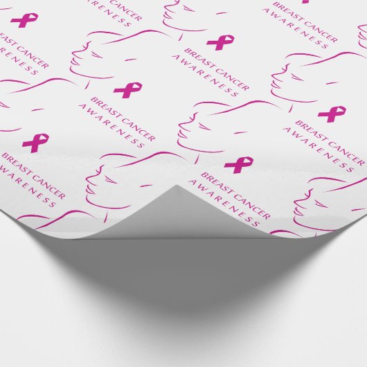 Bewustmaking van borstkanker cadeaupapier (Hoek)