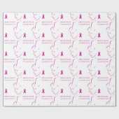 Bewustmaking van borstkanker cadeaupapier (Vlak)