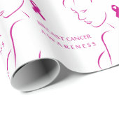 Bewustmaking van borstkanker cadeaupapier (Rol Hoek)