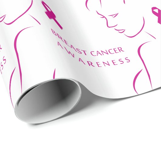 Bewustmaking van borstkanker cadeaupapier (Rol Hoek)