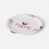 Bewustmaking van borstkanker papieren bordje (Gekanteld)