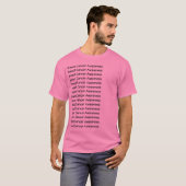 Bewustmaking van borstkanker t-shirt (Voorkant volledig)