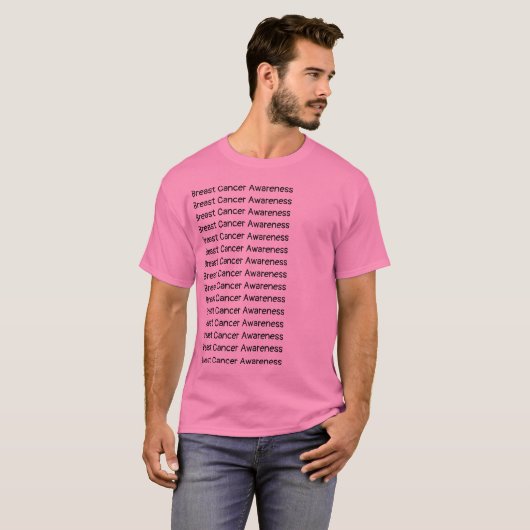 Bewustmaking van borstkanker t-shirt (Voorkant volledig)