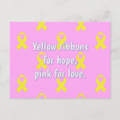 Bewustmaking van botkanker briefkaart (Voorkant)