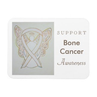 Bewustmaking van botkanker Ribbon Angel Magnet Magneet