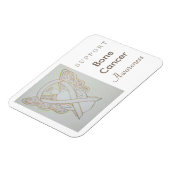 Bewustmaking van botkanker Ribbon Angel Magnet Magneet (Linkerzijde)