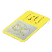 Bewustmaking van botkanker Ribbon Angel Magnet Magneet (Linkerzijde)