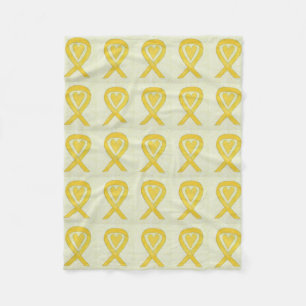 Bewustmaking van botkanker Ribbon Fleece Chemo Bla Deken