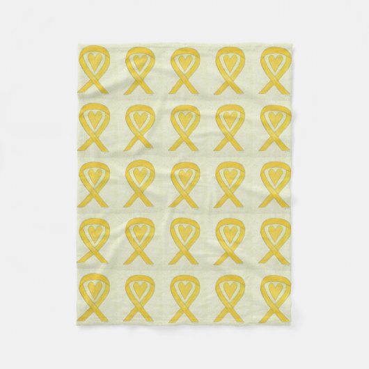 Bewustmaking van botkanker Ribbon Fleece Chemo Bla Deken (Voorkant)