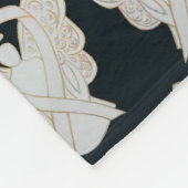 Bewustmaking van botkanker Ribbon Fleece Chemo Bla Deken (Hoek)