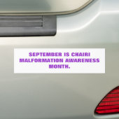 BEWUSTMAKING VAN CHIARI BUMPERSTICKER (Op auto)