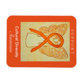 Bewustmaking van culturele diversiteit Ribbon Ange Magneet (Horizontaal)