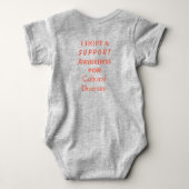 Bewustmaking van culturele diversiteit Ribbon Baby Romper (Achterkant)