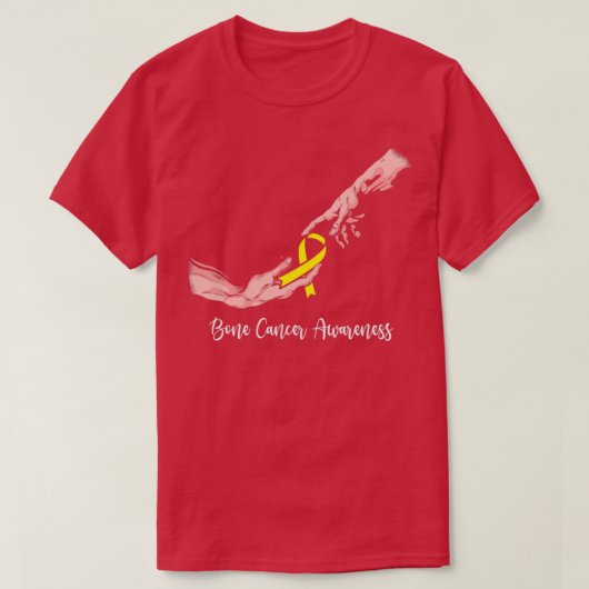 Bewustmaking van de botkanker bij Adam Gift T-shirt (Design voorkant)