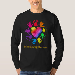 Bewustmaking van de culturele diversiteit maakt cu t-shirt