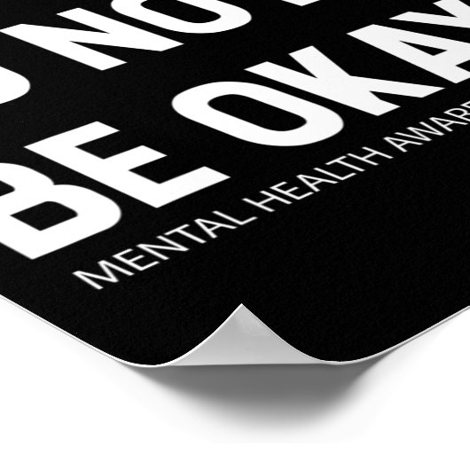 Bewustmaking van de geestelijke gezondheid 1 poster (Hoek)