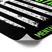 Bewustmaking van de geestelijke gezondheid Bestrij Poster (Hoek)