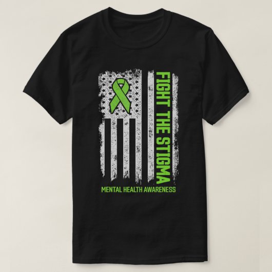 Bewustmaking van de geestelijke gezondheid Bestrij T-shirt (Design voorkant)