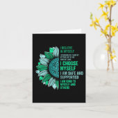 Bewustmaking van de geestelijke gezondheid - Einde Kaart (Gele Bloem)