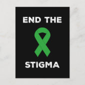 Bewustmaking van de geestelijke gezondheid Einde s Briefkaart (Voorkant)