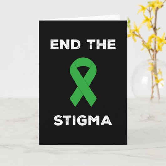 Bewustmaking van de geestelijke gezondheid Einde s Kaart (Gele Bloem)