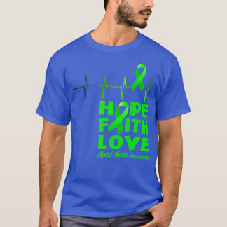 Bewustmaking van de geestelijke gezondheid Green34 T-shirt