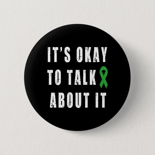 Bewustmaking van de geestelijke gezondheid Het is Ronde Button 5,7 Cm (Voorkant)