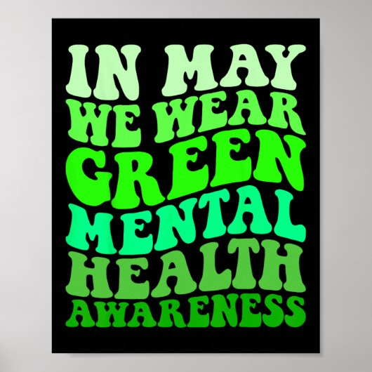 Bewustmaking van de geestelijke gezondheid in mei poster (Voorkant)
