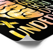 Bewustmaking van de geestelijke gezondheid kan nie poster (Hoek)