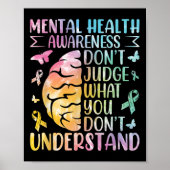 Bewustmaking van de geestelijke gezondheid kan nie poster (Voorkant)