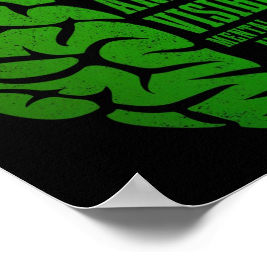 Bewustmaking van de geestelijke gezondheid Niet al Poster (Hoek)