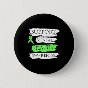 Bewustmaking van de geestelijke gezondheid onderst ronde button 5,7 cm