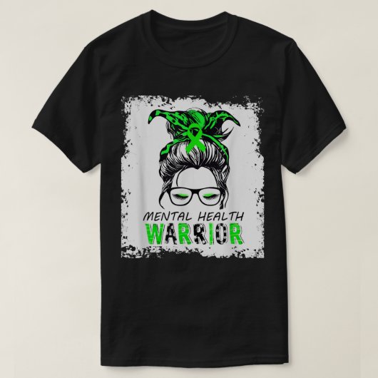Bewustmaking van de geestelijke gezondheid, ontwer t-shirt (Design voorkant)