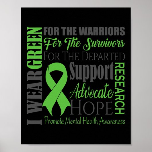 Bewustmaking van de geestelijke gezondheid poster (Voorkant)