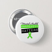 Bewustmaking van de geestelijke gezondheid ronde button 5,7 cm (Voorkant /achterkant)