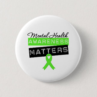 Bewustmaking van de geestelijke gezondheid ronde button 5,7 cm
