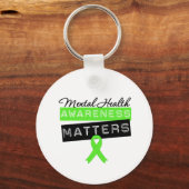Bewustmaking van de geestelijke gezondheid sleutelhanger (Voorkant)