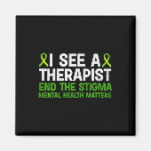 Bewustmaking van de geestelijke gezondheid Therapi Magneet (Voorkant)