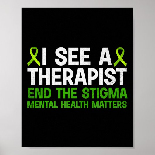 Bewustmaking van de geestelijke gezondheid Therapi Poster (Voorkant)
